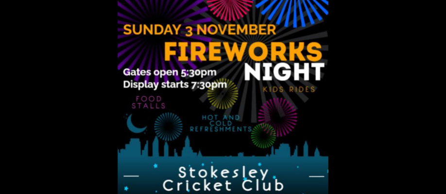 Stokesley Cricket Club Fireworks Night 2024